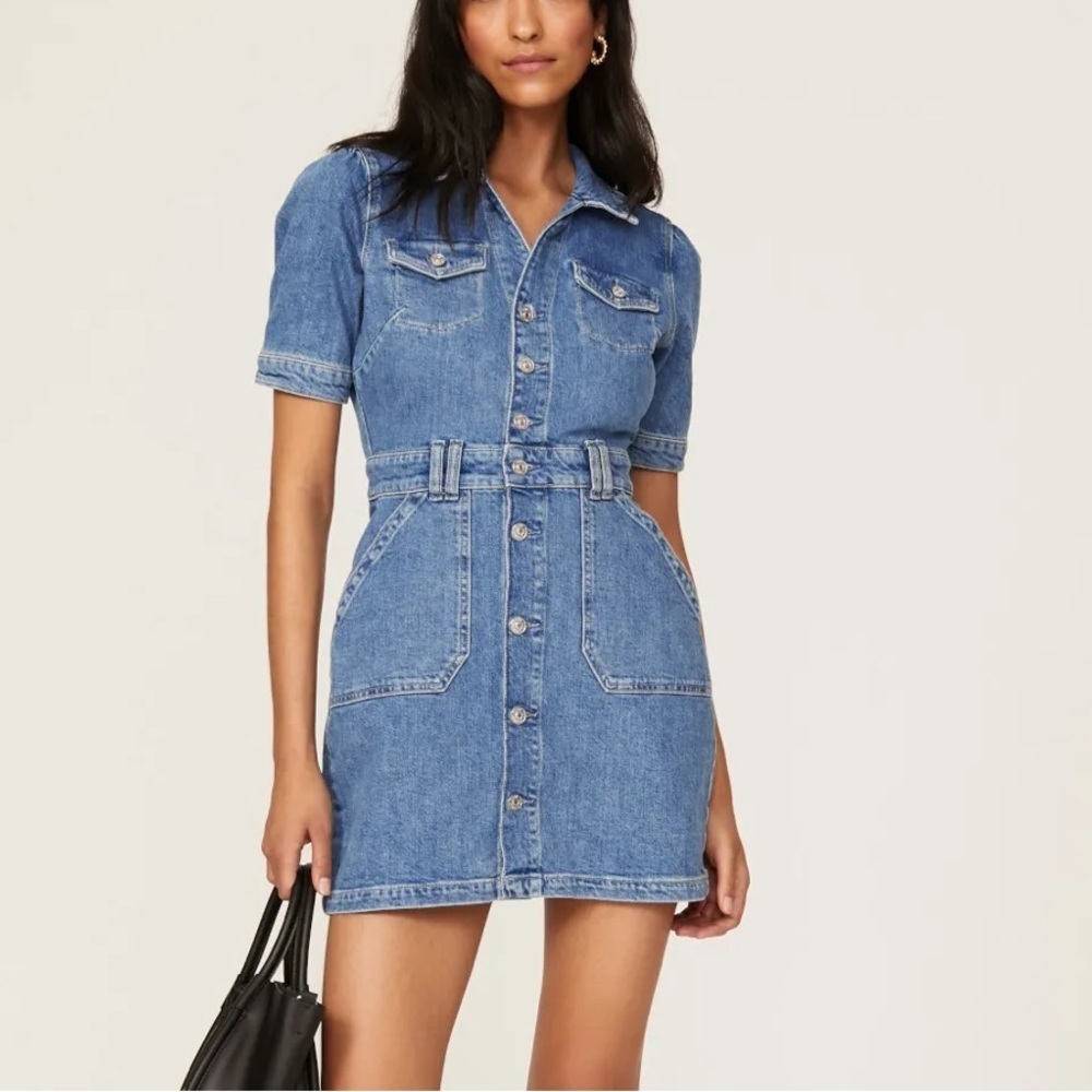 Like new PAIGE Mayslie Denim Shirtdress
